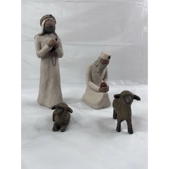 Willow Tree Nativity Figures Three 3 Wisemen Demdaco Lordi Sheep Christmas - Picture 5 of 7